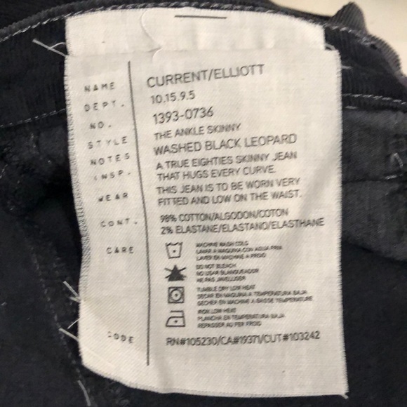 NWT CURRENT/ELLIOTT Skinny Jeans - Picture 7 of 8